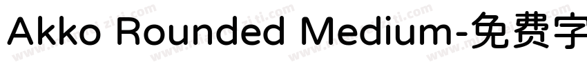 Akko Rounded Medium字体转换